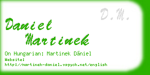 daniel martinek business card